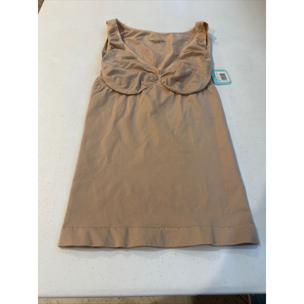 Barely There‎ Invisible Look Camisole Tan Shapewear Tank Top A991 XL NWT